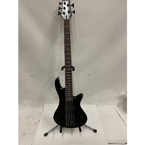 Schecter Guitar Research Used Schecter Guitar Research Stiletto Studio 5 String Black Electric Bass Guitar Black