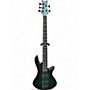 Used Schecter Guitar Research Stiletto Studio 5 String GREEN BURST Electric Bass Guitar GREEN BURST