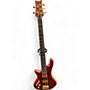 Used Schecter Guitar Research Used Schecter Guitar Research Stiletto Studio 5 String Left Handed Amber Electric Bass Guitar Amber