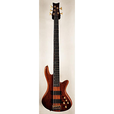 Schecter Guitar Research Used Schecter Guitar Research Stiletto Studio 5 String Natural Electric Bass Guitar