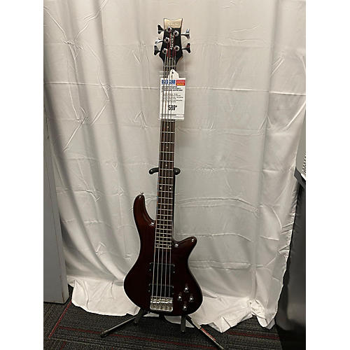 Schecter Guitar Research Used Schecter Guitar Research Stiletto Studio 5 String Natural Electric Bass Guitar Natural