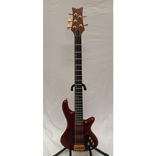 Schecter Guitar Research Used Schecter Guitar Research Stiletto Studio 5 String Orange Electric Bass Guitar Orange