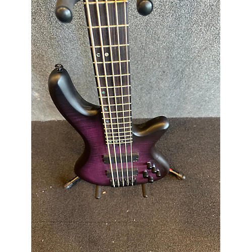 Schecter Guitar Research Used Schecter Guitar Research Stiletto Studio 5 String Purple Electric Bass Guitar Purple