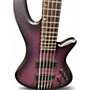 Used Schecter Guitar Research Stiletto Studio 5 String Purple Electric Bass Guitar Purple