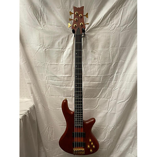 Schecter Guitar Research Used Schecter Guitar Research Stiletto Studio 5 String Trans Amber Electric Bass Guitar Trans Amber