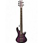 Used Schecter Guitar Research Used Schecter Guitar Research Stiletto Studio 5 String Trans Purple Electric Bass Guitar Trans Purple