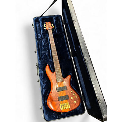 Used Schecter Guitar Research Stiletto Studio 5 String honey Electric Bass Guitar