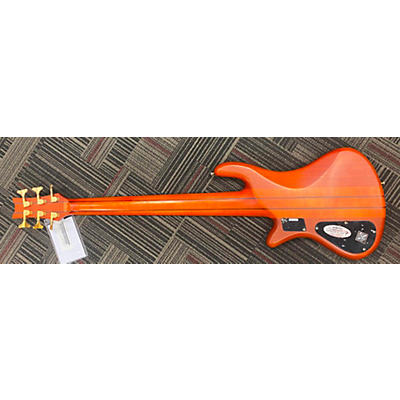 Schecter Guitar Research Used Schecter Guitar Research Stiletto Studio 6 String Fretless Honey Stain Electric Bass Guitar