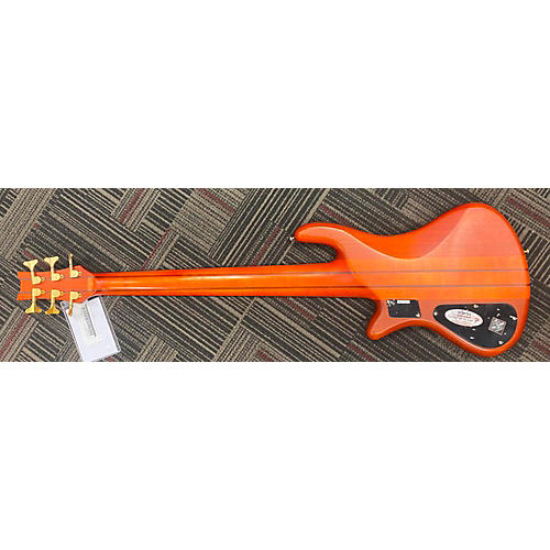 Schecter Guitar Research Used Schecter Guitar Research Stiletto Studio 6 String Fretless Honey Stain Electric Bass Guitar honey stain