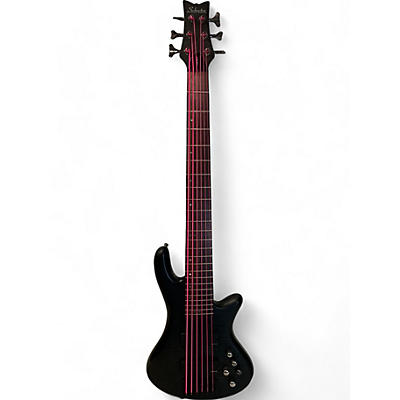 Schecter Guitar Research Used Schecter Guitar Research Stiletto Studio 6 String Satin Black Electric Bass Guitar