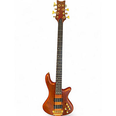 Used Schecter Guitar Research Stiletto Studio-8 Honey Burst Electric Bass Guitar