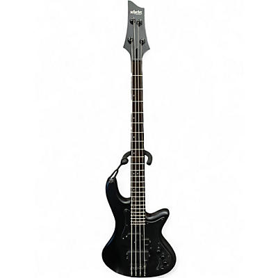 Used Schecter Guitar Research Stilleto Stealth Satin Black Electric Bass Guitar