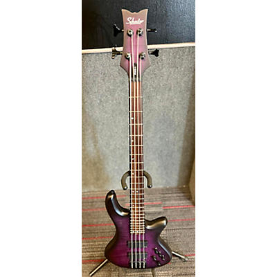 Schecter Guitar Research Used Schecter Guitar Research Stilleto Studio Purple Electric Bass Guitar