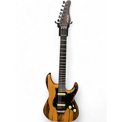 Used Schecter Guitar Research Sun Valley Super Shredder Exotic Black Limba Natural Solid Body Electric Guitar