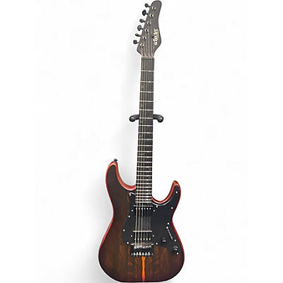 Used Schecter Guitar Research Sun Valley Super Shredder Exotic HT Zircote Natural Solid Body Electric Guitar