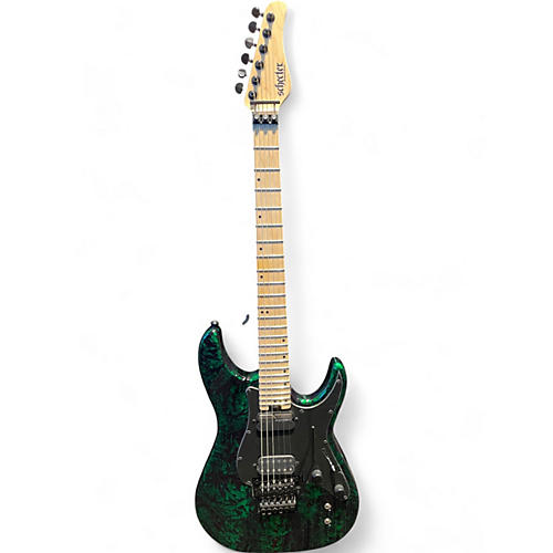 Used Schecter Guitar Research Sun Valley Super Shredder FR S Sustainiac Green Reign Solid Body Electric Guitar Green Reign