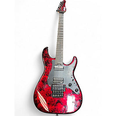 Used Schecter Guitar Research Sun Valley Super Shredder FR6 Red Reign Solid Body Electric Guitar