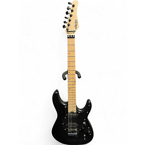 Used Schecter Guitar Research Sun Valley Super Shredder FRS Satin Black Solid Body Electric Guitar Satin Black