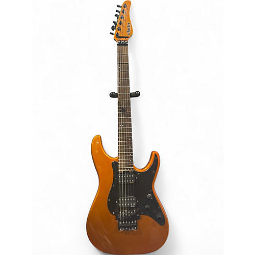 Used Schecter Guitar Research Sun Valley Super Shredder Gold Sparkle Solid Body Electric Guitar Gold Sparkle