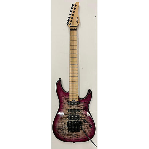 Schecter Guitar Research Used Schecter Guitar Research Sun Valley Super Shredder III 7 FR AURORA BURST Solid Body Electric Guitar AURORA BURST