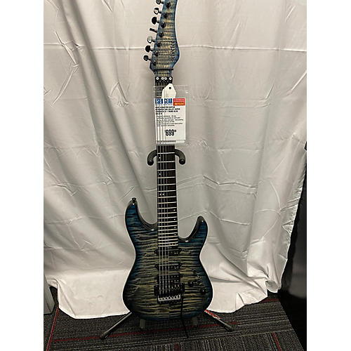 Schecter Guitar Research Used Schecter Guitar Research Sun Valley Super Shredder III 7 Trans Blue Solid Body Electric Guitar Trans Blue