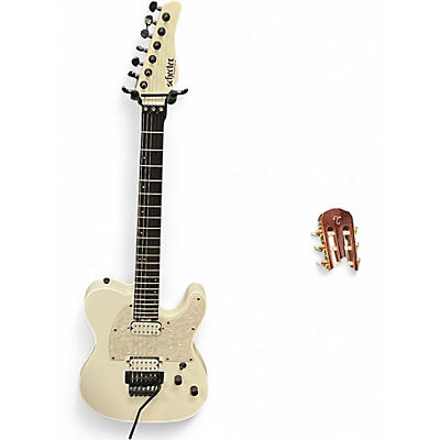 Used Schecter Guitar Research Sun Valley Super Shredder PT FR White Solid Body Electric Guitar