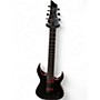 Used Schecter Guitar Research Sunset-7 ET Red Dawn Gloss Black Solid Body Electric Guitar Gloss Black