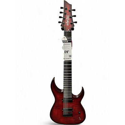 Used Schecter Guitar Research Sunset Extreme 7 Scarlet Burst Solid Body Electric Guitar