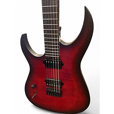 Used Schecter Guitar Research Sunset Extreme Left Handed Scarlet Burst Electric Guitar