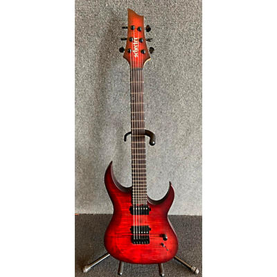 Schecter Guitar Research Used Schecter Guitar Research Sunset Extreme Scarlet Burst Solid Body Electric Guitar