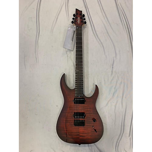 Schecter Guitar Research Used Schecter Guitar Research Sunset Extreme Scarlet Burst Solid Body Electric Guitar Scarlet Burst