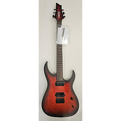 Schecter Guitar Research Used Schecter Guitar Research Sunset Extreme Scarlet Burst Solid Body Electric Guitar