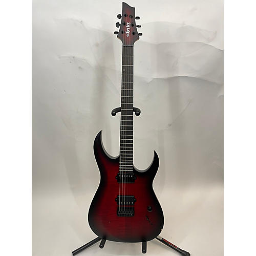 Schecter Guitar Research Used Schecter Guitar Research Sunset Extreme Scarlet Burst Solid Body Electric Guitar Scarlet Burst