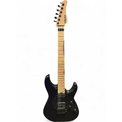 Used Schecter Guitar Research Sunset Triad Black Solid Body Electric Guitar