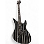 Used Schecter Guitar Research Synster Gates Custom Diamond Series Black Pinstripes Solid Body Electric Guitar Black Pinstripes