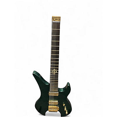 Used Schecter Guitar Research Synyster Gates Custom 7-String TR GREEN METALLIC Solid Body Electric Guitar