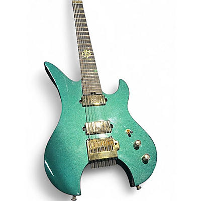 Used Schecter Guitar Research Synyster Gates Custom 7-String TR Headless Oak Green Metallic Solid Body Electric Guitar
