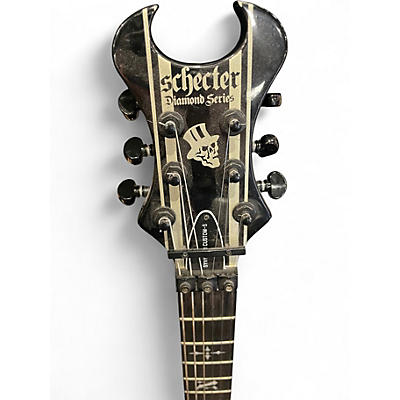 Used Schecter Guitar Research Synyster Gates Signature Custom Black Pinstripe Solid Body Electric Guitar