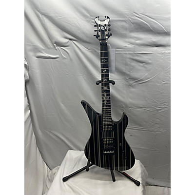 Schecter Guitar Research Used Schecter Guitar Research Synyster Gates Signature Custom Black Solid Body Electric Guitar