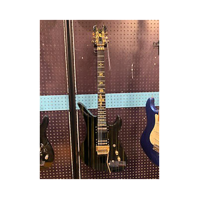 Schecter Guitar Research Used Schecter Guitar Research Synyster Gates Signature Custom Black Solid Body Electric Guitar