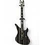 Used Schecter Guitar Research Synyster Gates Signature Custom Black and White Solid Body Electric Guitar Black and White