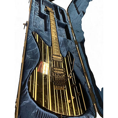 Used Schecter Guitar Research Synyster Gates Signature Custom S Black Pinstripe Solid Body Electric Guitar