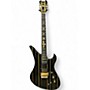 Used Schecter Guitar Research Synyster Gates Signature Custom S Black and Gold Solid Body Electric Guitar Black and Gold