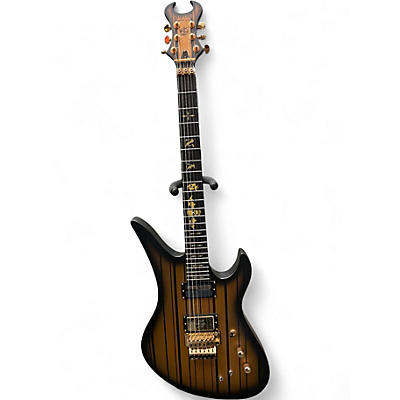 Used Schecter Guitar Research Synyster Gates Signature Custom S Gold Solid Body Electric Guitar