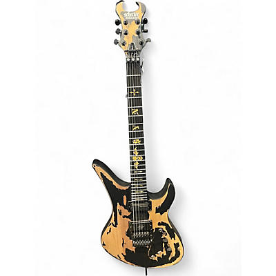 Used Schecter Guitar Research Synyster Gates Signature Custom S S Relic Worn Natural Solid Body Electric Guitar