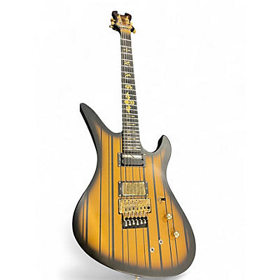 Used Schecter Guitar Research Synyster Gates Signature Custom S Satin Gold Burst Solid Body Electric Guitar