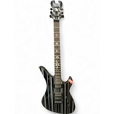Used Schecter Guitar Research Synyster Gates Signature Standard Black and White Solid Body Electric Guitar