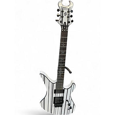 Used Schecter Guitar Research Synyster Gates Signature Standard Black and White Solid Body Electric Guitar
