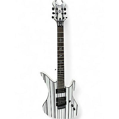 Used Schecter Guitar Research Synyster Gates Signature Standard WHITE Solid Body Electric Guitar