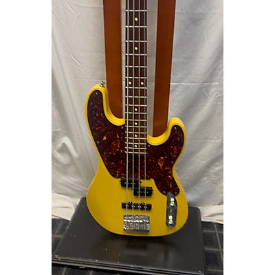 Schecter Guitar Research Used Schecter Guitar Research T Bass Yellow Electric Bass Guitar